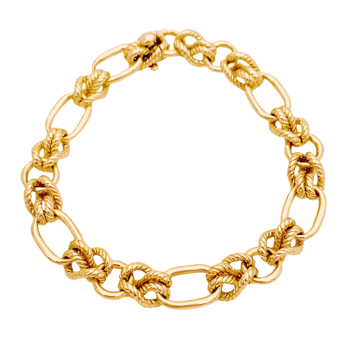 Bracelet Bracelet "Noeuds" or jaune. 58 Facettes 34550