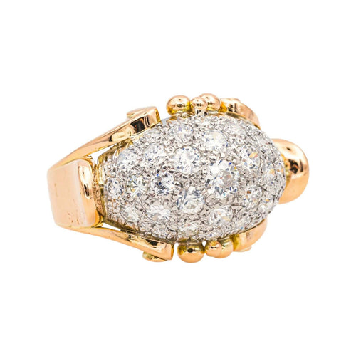 Bague 59 Bague Or rose, Platine Diamant 58 Facettes 3779437CN