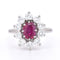 Bague 53 Bague Marguerite Vintage en Or, Rubis et Diamants 58 Facettes 443