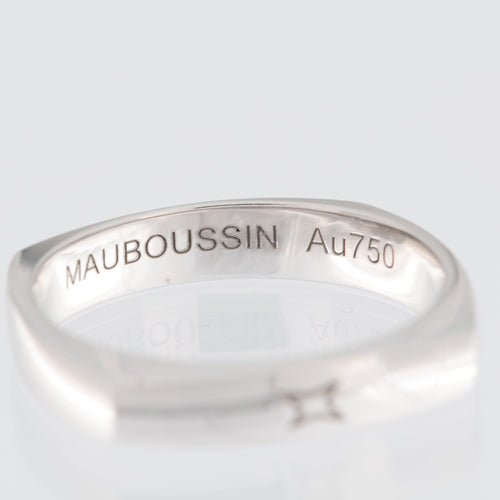 Bague 58 MAUBOUSSIN -  bague bandeau en or blanc 58 Facettes