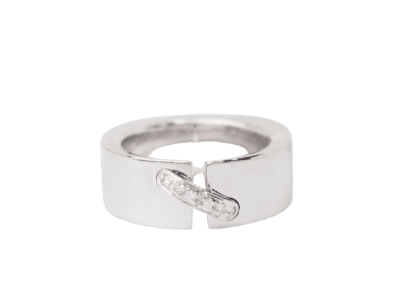 Bague 45 Bague Chaumet Lien en or blanc et diamants 58 Facettes 30880