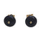 Boucles d'oreilles Pendientes démontables en or jaune 18k, perles et onyx 58 Facettes T224