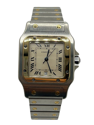 Montre Cartier Santos Galbée 1566 58 Facettes