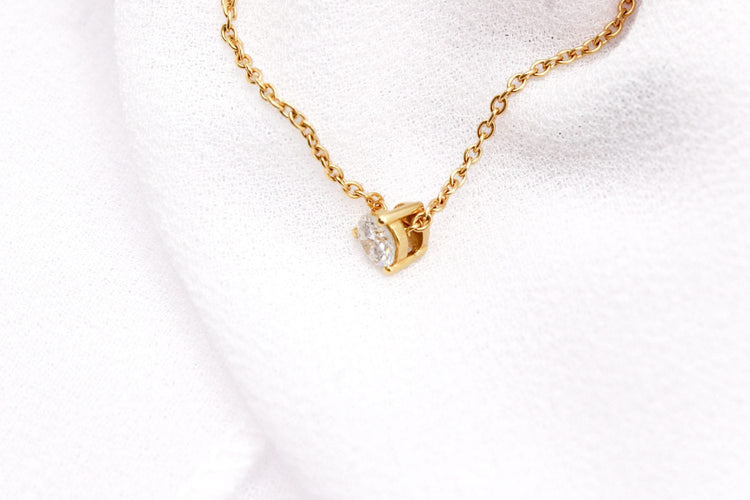 Collier Collier Point Lumineux or jaune diamant 58 Facettes 250133