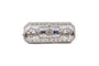 White gold Art Déco brooch with sapphires 58 Facettes 10570