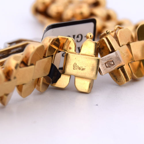 Collier Collier en or jaune des années 1940 avec diamants 58 Facettes