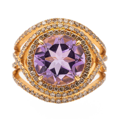 Bague 52 Etername Bague Eternelle Or jaune Améthyste, Diamant 58 Facettes 578282CD