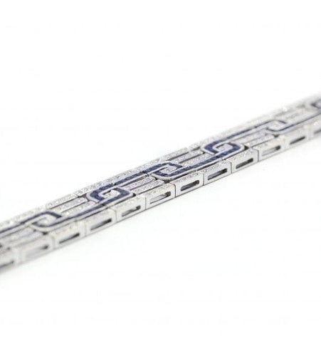 Bracelet Bracelet - Or, Saphirs & Diamants 58 Facettes 190328R