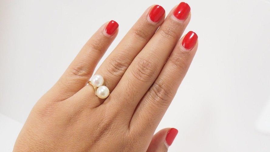 Bague 52 Bague Toi Et Moi  Perles De Culture 58 Facettes 24946