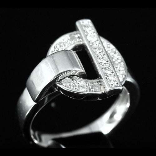 Bague 53 Bague diamants design contemporain 58 Facettes A1127