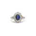 Bague 53 Bague or blanc saphir et diamants 58 Facettes 240255R