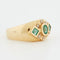 Bague 55 Bague Or Jaune - Emeraudes et Diamants 58 Facettes RÉF 6200/10