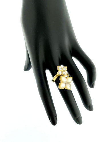 Bague 54 Bague Roberto Coin "Venetian Princess" avec Nacre et Diamants 58 Facettes