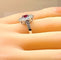 Bague Bague marguerite or blanc rubis et diamants 58 Facettes AB413