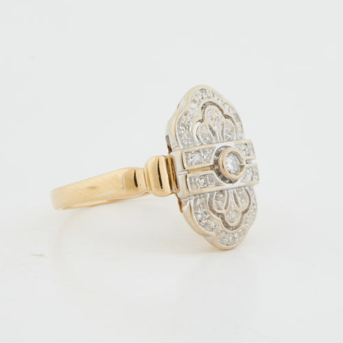 Bague 53 Bague Deux Ors - Diamants 58 Facettes RÉF 11011/19