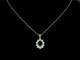 Pendentif Pendentif en or avec une émeraude ovale verte et des diamants naturels 58 Facettes 2369