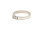 Bague 54 Bague contemporaine en or blanc sertie de diamants 58 Facettes A079