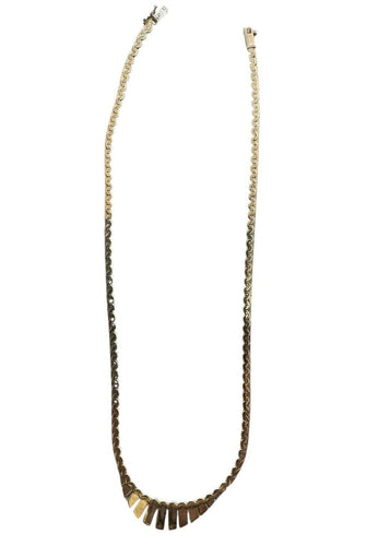 Collier Collier or jaune draperie 58 Facettes