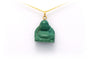 Pendentif Pendentif contemporain en or jaune et turquoise 58 Facettes 19261