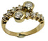 Bague 55.5 Bague contemporaine à griffes en or jaune et diamants 1,00 ct 58 Facettes Q386B