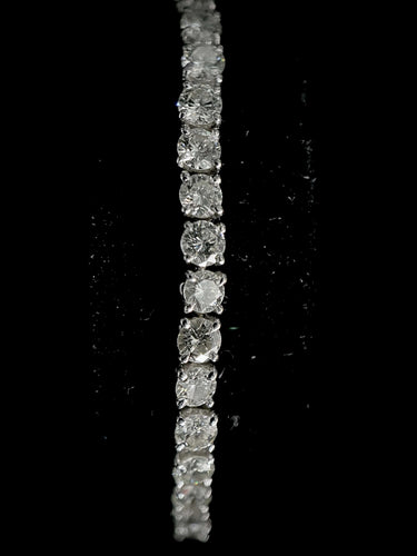 Bracelet Bracelet rivière or blanc diamants 5,40 carats 58 Facettes
