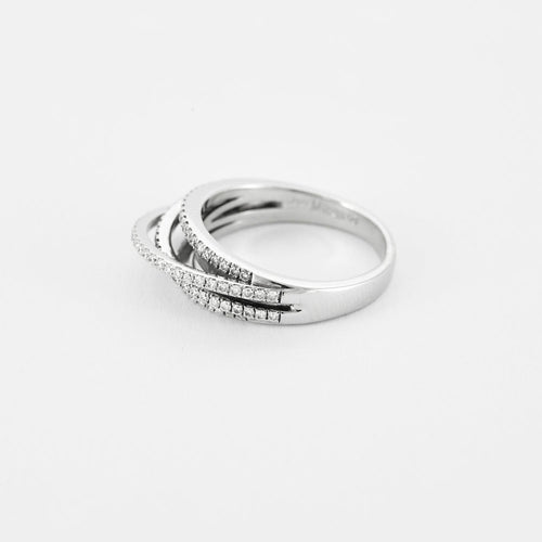 Bague 58 MESSIKA - Gatsby Meli Melo - Bague en Or blanc 18k 58 Facettes B250322