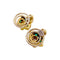 Boucles d'oreilles Boucles d'oreilles Chaumet, or jaune, diamants, émeraudes. 58 Facettes 34899