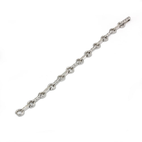 Bracelet Bracelet Torsadé - Or blanc & Diamants 58 Facettes 250473R