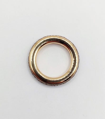 Bague 51 Pomellato - Alliance Iconica en or rose 18k et diamants bruns 58 Facettes A06511