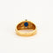 Bague 55 Bague or jaune, saphir, diamants 58 Facettes LP541/10