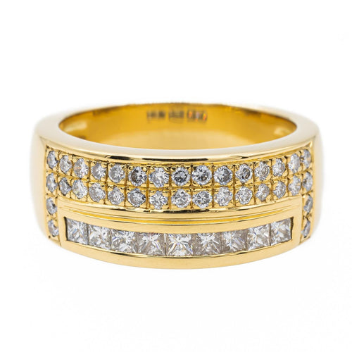 Bague 55 Bague Bandeau Or jaune Diamant 58 Facettes 2376867CN