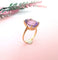 Bague 54.5 Bague Améthyste en Solitaire Or Jaune 58 Facettes AA 1602