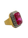 Bague 60 Bague rubis synthétique 25 ct 58 Facettes