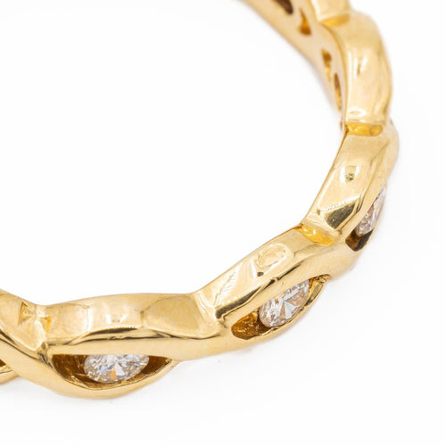 Bague 58 Bague Alliance américaine Or jaune Diamant 58 Facettes 2270805CN