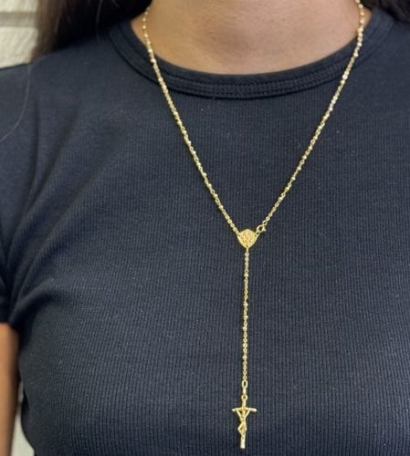 Collier Collier chapelet en or jaune 58 Facettes 37623