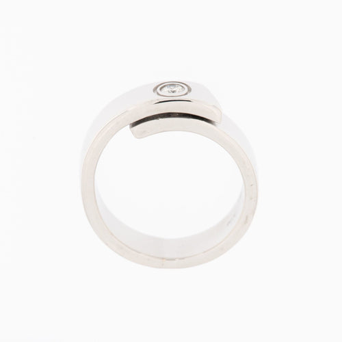 Cartier, bague d'anniversaire en or blanc 18 carats avec diamants 58 Facettes