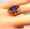 Bague 51 Bague en or jaune et améthyste 58 Facettes AB581