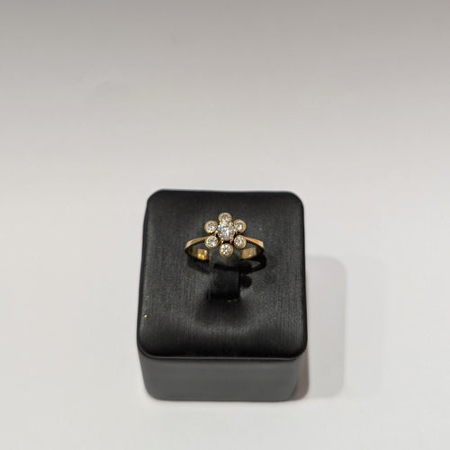 Bague 53 Bague or jaune diamant 58 Facettes