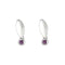 Boucles d'oreilles Boucles en or blanc et améthyste 58 Facettes LP1308/15