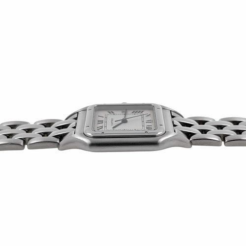 Montre Cartier Panthère 1300 Large model LM GM Figaro Strap Stainless Steel 58 Facettes