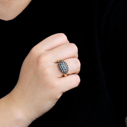 Bague Bague or jaune saphir 58 Facettes LP1065/12