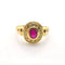 Bague 48 Bague or rubis & diamants 58 Facettes