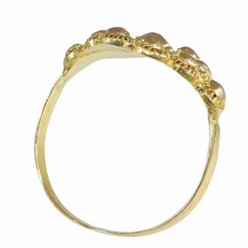 Bague 57 Élégance éternelle : l'anneau d'or historique de Hollande 58 Facettes 24043-0184