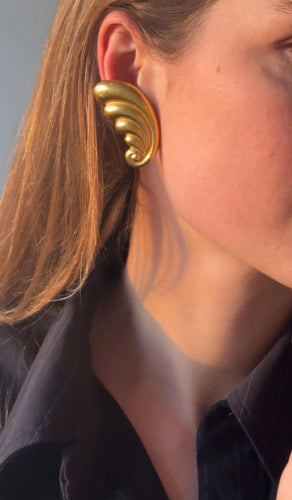 Boucles d'oreilles Lalaounis - clips d'oreilles or jaune 58 Facettes