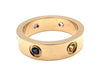 Bague 56 CARTIER. Collection "LOVE", bague or rose 18K et saphirs (full set) 58 Facettes