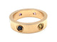 Bague 56 CARTIER. Collection "LOVE", bague or rose 18K et saphirs (full set) 58 Facettes