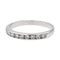 Bague 51 Bague Demi alliance Or blanc Diamant 58 Facettes 2673366CN