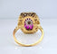 Bague 50 Bague or jaune diamants et rubis, style Art Déco 58 Facettes AB484