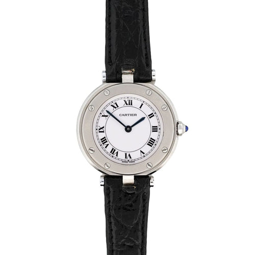 Bracelet Cartier Santos Vendôme - Ivory roman dial - SM 58 Facettes