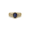 Bague 53 Bague or jaune diamants saphir 58 Facettes 240060R
